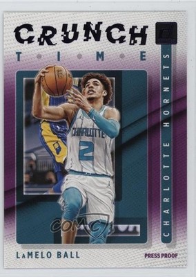 2021-22 Panini Donruss Crunch Time Press Proof Purple LaMelo Ball #6 1t2n