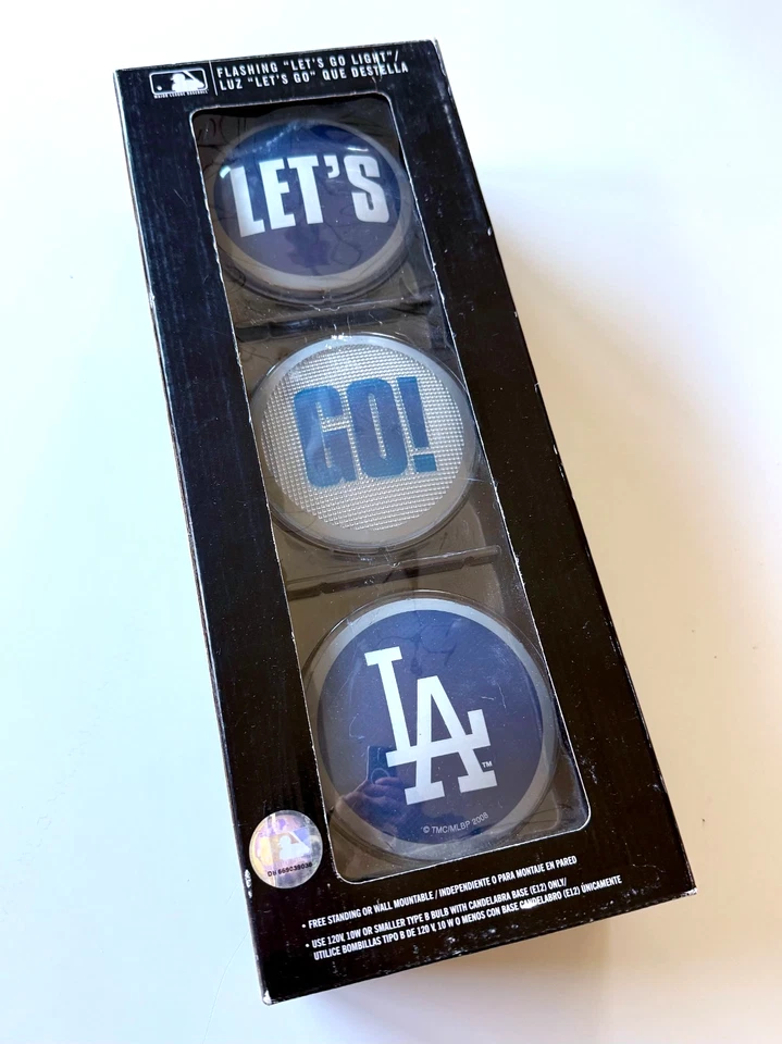 MLB LET'S GO LA DODGERS FLASHING STOP LIGHT SIGN WORLD SERIES made in 2008!! - Image 2 of 4