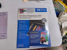 Hewlett Packard Premium Transparency Film 20 Sheets 8.5" X 11" Sealed
