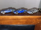 Lot OF (3) 1969 MATTEL HOT WHEELS REDLINE TOP ELIMINATORS 6969 BLUE BODY & BASE