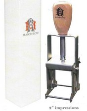 Mason Row Self Inking Retro Stamp Certificate Code Design on Web 2" Metal New