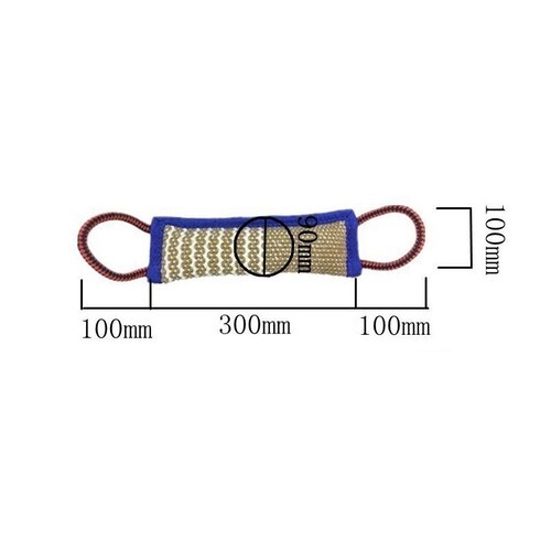 Dog Tug Bite Pillow Jute Bite Chewing Fetch Toy Puppy Training Interactive P~dr - Picture 3 of 8