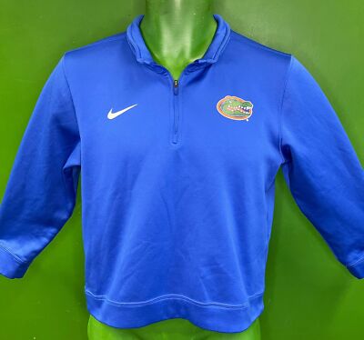 NCAA Florida Alligatoren Dri-Fit blau 1/4-Reißverschluss Pullover Jugend Medium