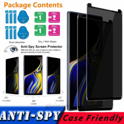 For Samsung Galaxy Note 9 Privacy Anti-Spy Tempered Glass Screen Protector