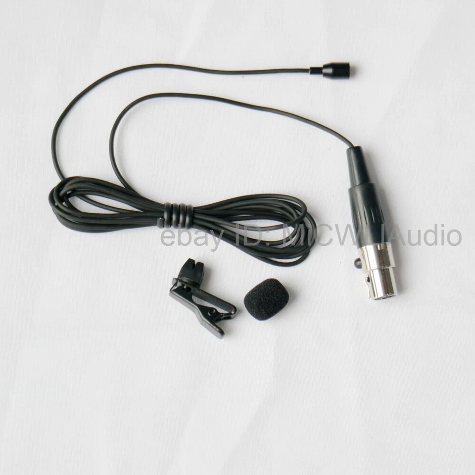 C417 Clip on Lavalier Microphone for AKG Samson XLR 3Pin mini Windscreen Bag - Image 2 of 4