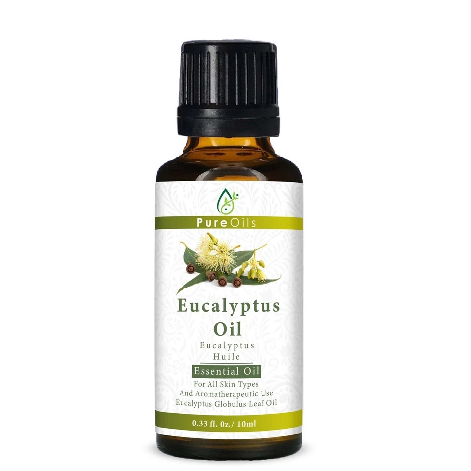 PUREOILS 100% Pure Natural Eucalyptus Essential Oil Diffuser Aromatherapy Home Fragrance