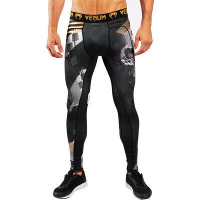 Venum Skull Compression Spats - Black
