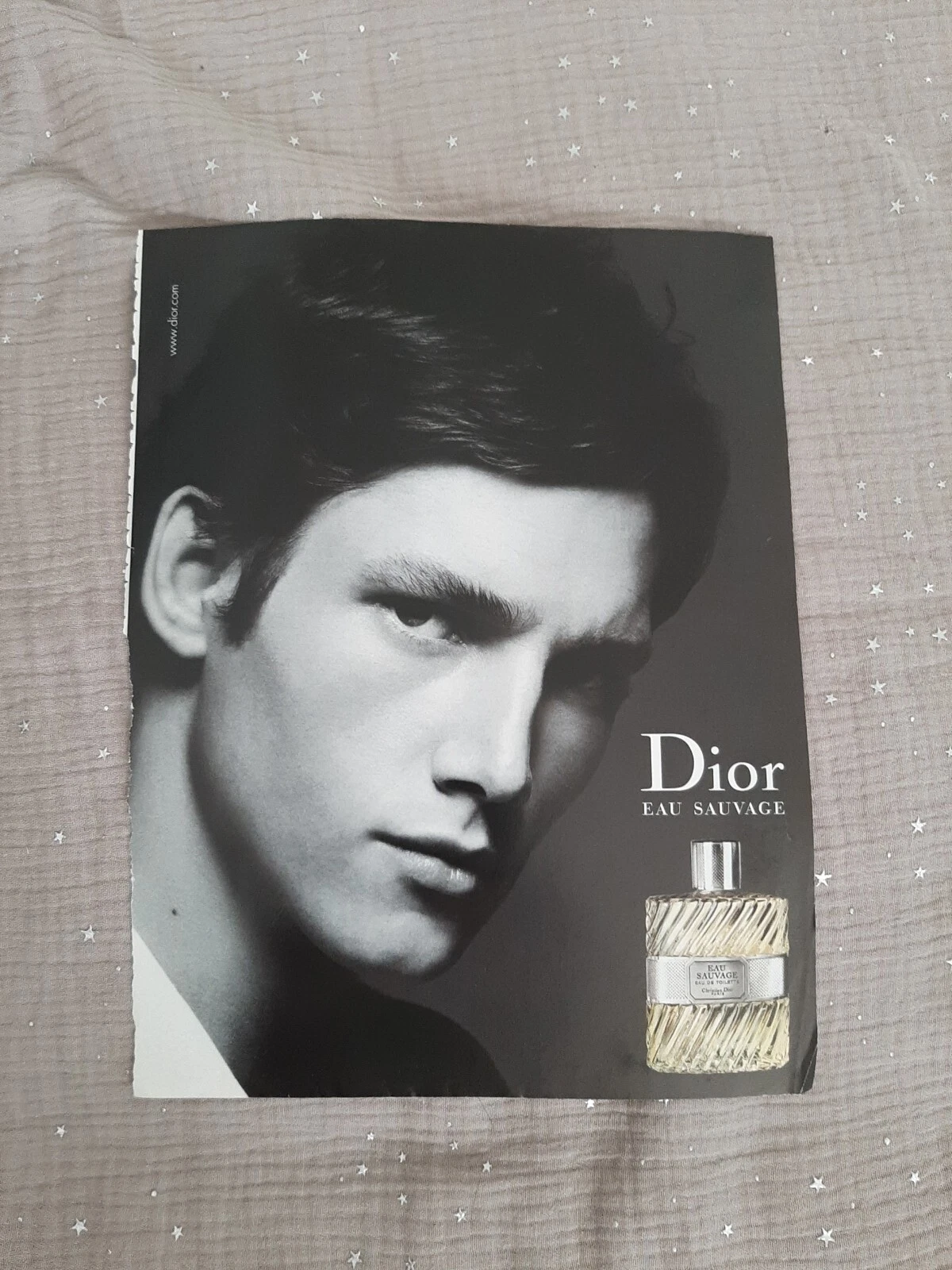 Publicité papier Parfum. Perfume Ad C. Dior Eau Sauvage de 2003