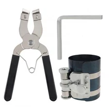 US Piston Ring Compressor Installer Plier Remover Expander Tool Kit 2 1/8" - 7"