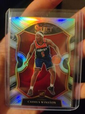 2020-21 Select Cassius Winston Silver Prizm Concourse RC #96 Wizards Rookie