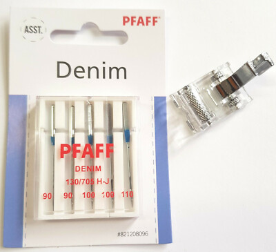 Original Pfaff Nähmaschinen Jeans Nadeln + Rollenfuß Nähfuß für Pfaff...