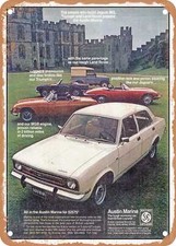 Metal Sign - 1973 Austin Marina All In The Austin Marina For 2575 Vintage Ad