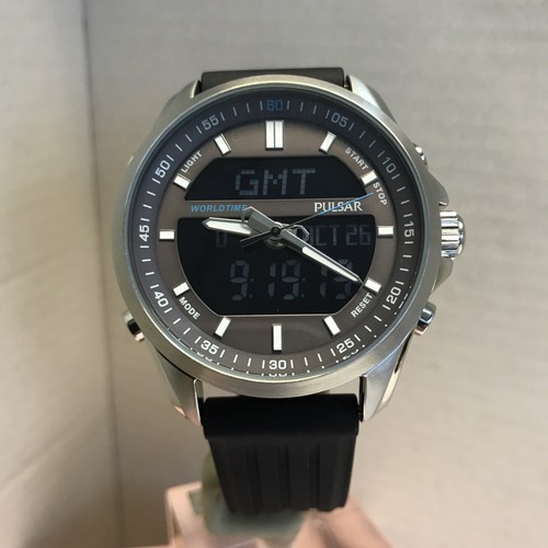 Pulsar Da Uomo con Cronografo Digitale AAD Analogico Nero Orologio  Cinturino in Gomma PZ4023X1 | eBay