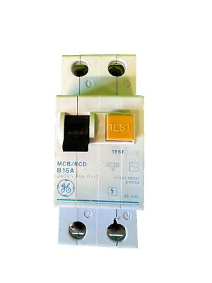 GEC 16A Amp MCB/RCD Circuit Breaker V/301 Type B B16 RCBO | eBay UK