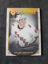 2019-20 Ultimate Collection Introductions UI-48 Onyx Black /25 Julien Gauthier