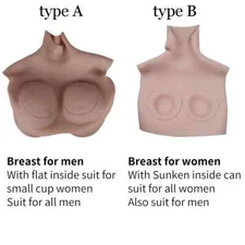 Breast Plate Fake Boobs Artificial Cosplay Costume Silicone Breast Forms Sissy