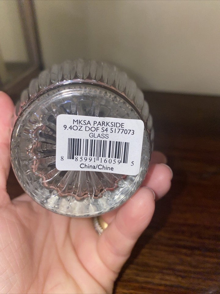 3 MIKASA PARKSIDE Double Old Fashioned Cocktail Whiskey GLASSES 9.4oz