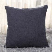 Soft Comfortable 12" 16" 18" 20" 22" Linen Large Cushion Cover Throw Pillow Case
