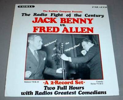 JACK BENNY VS. FRED ALLEN 2 LP - RADIOLA 2MR2930 Radio Fight of the Century