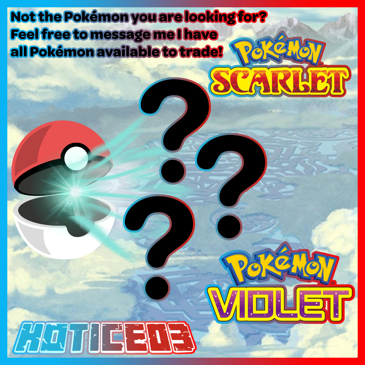 Pokemon Scarlet and Violet Shiny Moltres 6IV-EV Trained