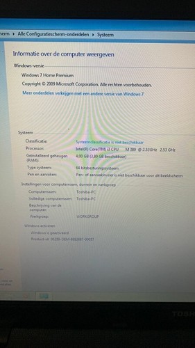 Toshiba Satellite C670-11N | i3 380M | 17.3" | 4GB RAM | 500GB HDD | Windows 7 - Afbeelding 2 van 11