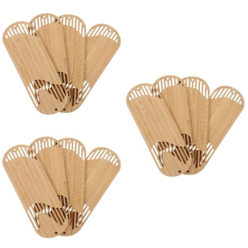  12 pcs Bamboo Bookmark Diy Unfinished Bamboo Book Marker Reading Page Marker - Afbeelding 1 van 12