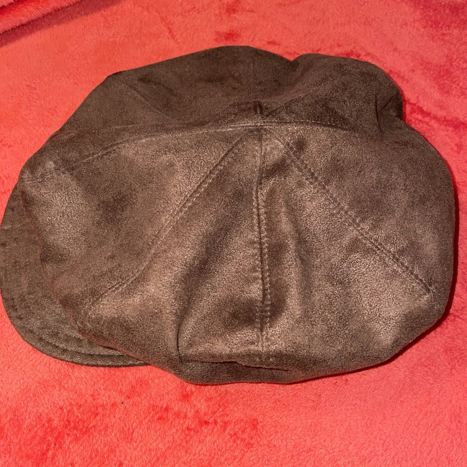 Sombrero de boyero Betmar New York marrón gamuza como forro de seda vintage Foto 4 de 4