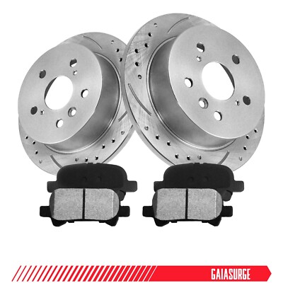 Rear Disc Brake Rotors+Brake Pads Kits fits Mitsubishi Eclipse 2008 2.4L FWD