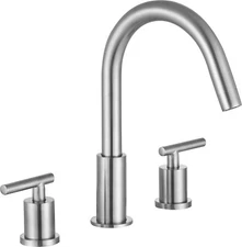 Roman 8" Widespread 2-Handle Bathroom Faucet in Brushed Nickel