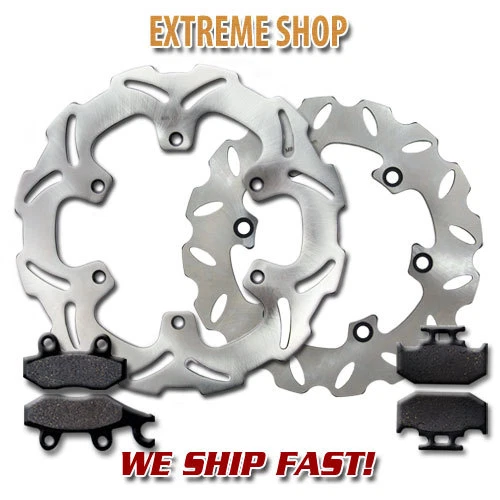 Rotor de freno Yamaha FR+R + pastillas YZ 125 YZ 250 WR 250 Z (1992-1997) YZ250 WR (1990) Foto 2 de 2