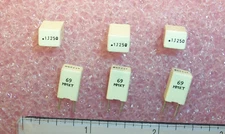 QTY (100) .1uf 250V 5% RADIAL DC METALLIZED FILM CAPACITORS MMKTD100JML SEACOR