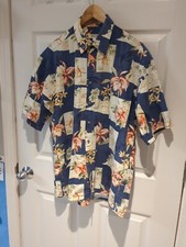 pierre cardin hawaiian Island Polo Button Shirt Men's L