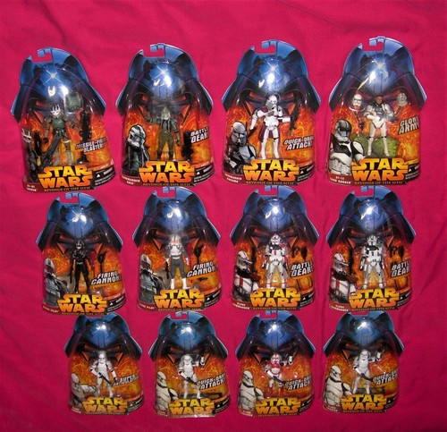 Star Wars ROTS 12 Figures Lot Commander 