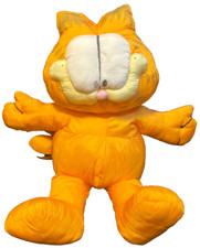 RARE Vintage 1981 Garfield The Cat Plush 23" Nylon Parachute Doll Pillow