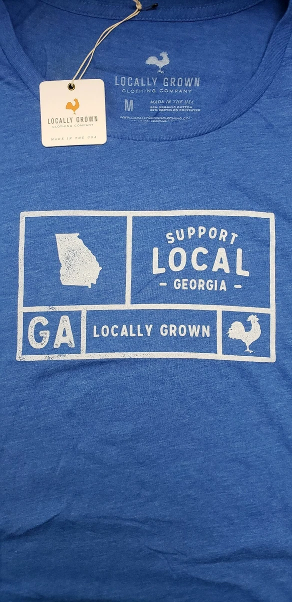 Locally Grown Womens Support Local Georgia Swoop Neck T Shirt eBay