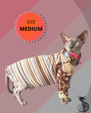 Soft Fleece Cat Pajamas - MEDIUM, Cozy Cat Sweater with Hood, Long Sleeves