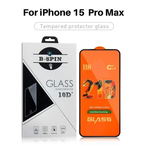 For iPhone XR 12 13 14 15 16 Max 21D FULL Cover Tempered Glass Screen Protector - Photo 13 sur 35
