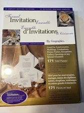 Formal Invitation Kit - Printable & Embossed w/ Envelopes 171 Total Pieces - NEW