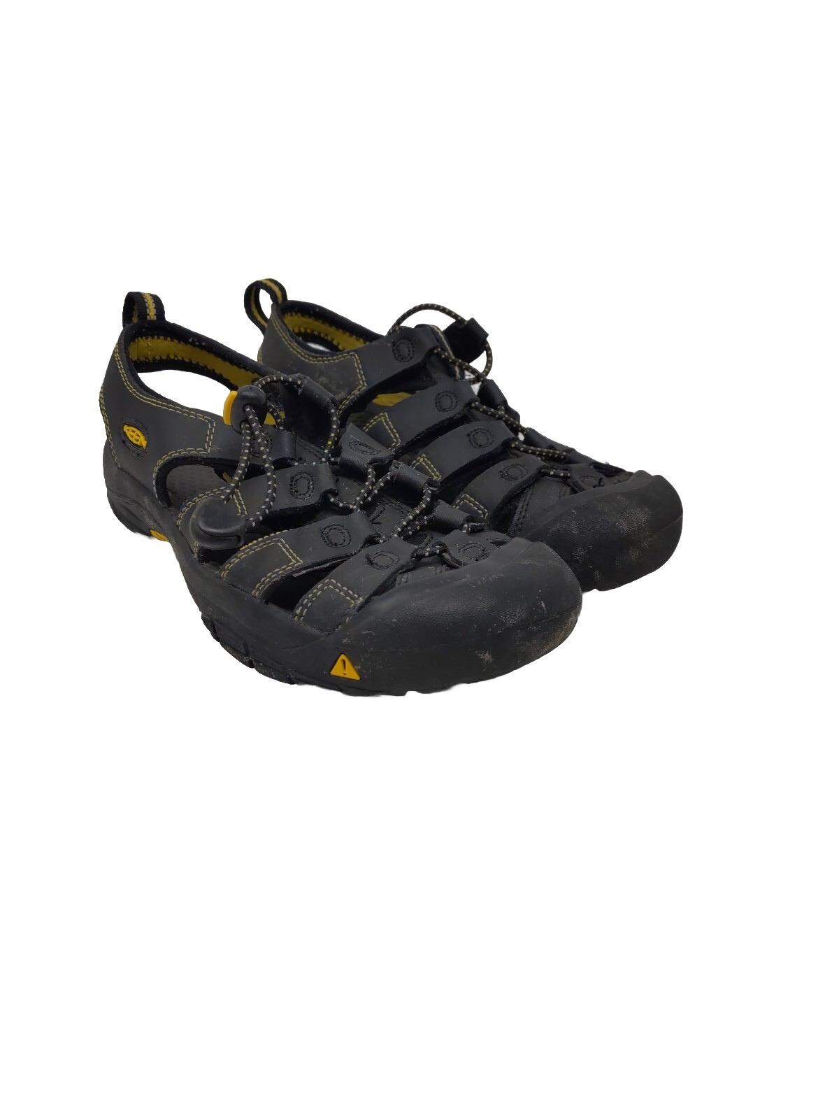 Sandali Keen Newport bambino nero giallo impermeabili scarpe da trail outdoor taglia 4