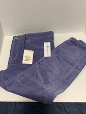 Cosmic Blue Love Corduroy Pants Trousers Stitch Fix Exclusive Size 25P - Blue