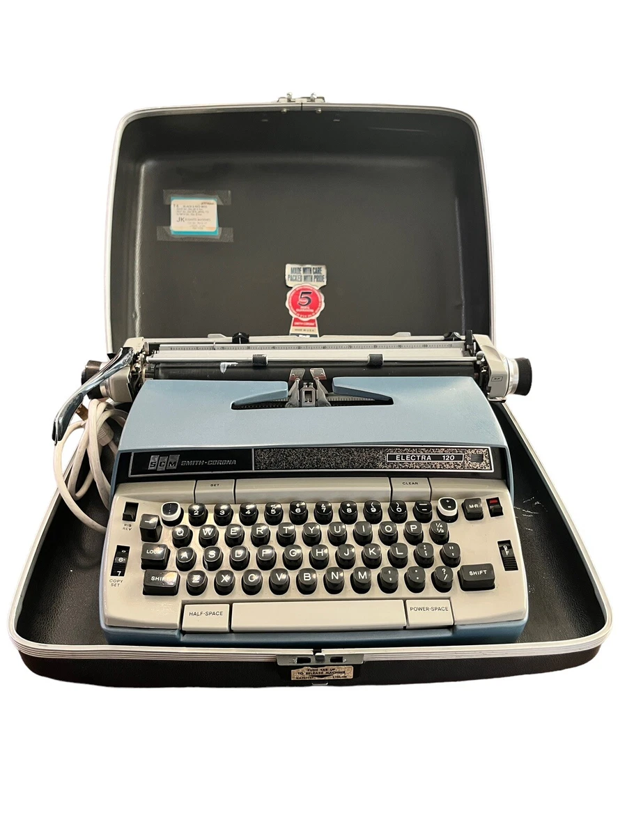 Smith-Corona Electra 120 typewriter w/case + ribbon: Working