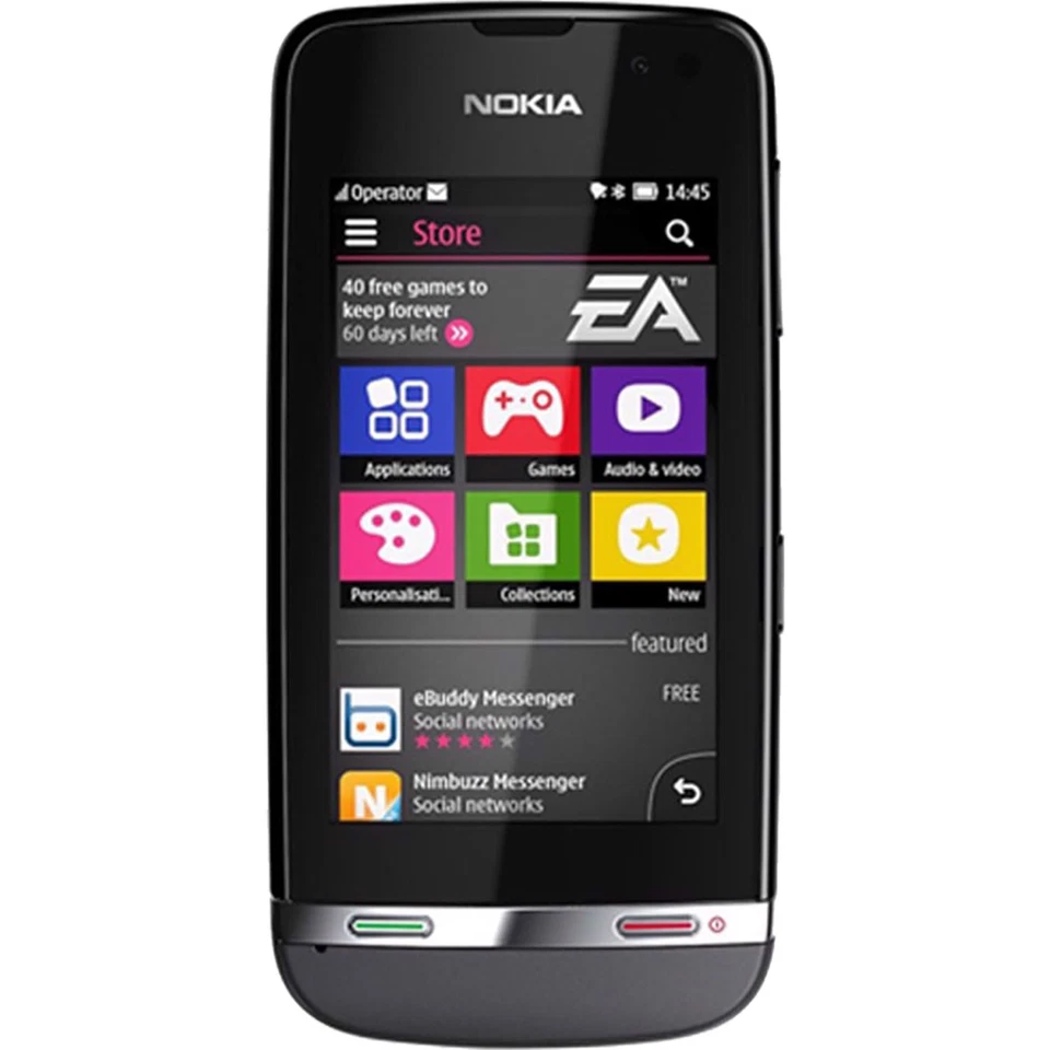 Nokia Asha 311 3G Dark Gray 128MB RAM Single-SIM Factory Unlocked Global NEW - Image 2 of 3