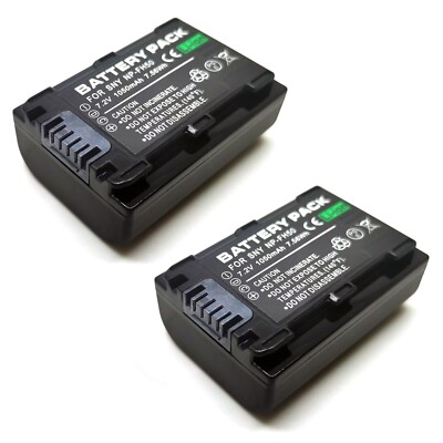 2x Battery Pack For Sony NP-FH30 NP-FH40 NP-FH50 AC-VQP10 BC-TRP BC-TRV BC-VH1