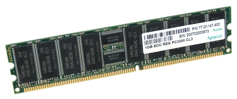 APACER 77.G1147.402 1GB 400MHz DDR 184-PIN ECC | eBay