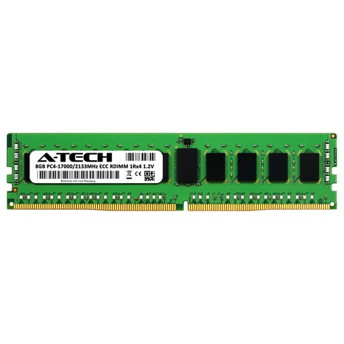 8GB 1Rx4 PC4-2133 RDIMM Supermicro 6029U-E1CR4 6029U-E1CR4T F619P2-RT Memory RAM - Picture 2 of 3