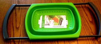 PROGRESSIVE PREPWORKS OVER-THE-SINK COLLAPSIBLE COLANDER STRAINER-NWT