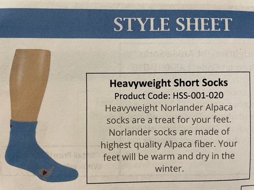 Alpaca Short Heavyweight Socks Made of the Highest Quality Alpaca Fiber - Picture 2 of 3