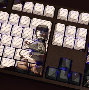 Zenless Zone Zero Jane Doe Keycap PBT Cherry MX 108 Keys For Mechanical Keypad