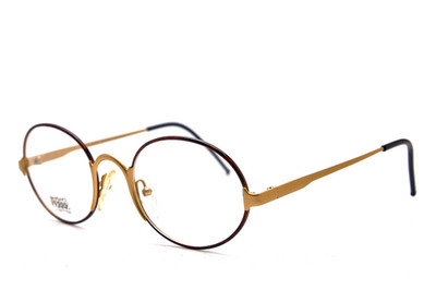 Gianfranco Ferre GFF Gold Oval Drahtrand Brille 90er Italy NOS | Quiet Luxury