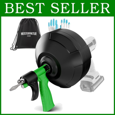 #ad 50FT Auto Feed Drain Snake Ideal for Sink Unblocking $89.99